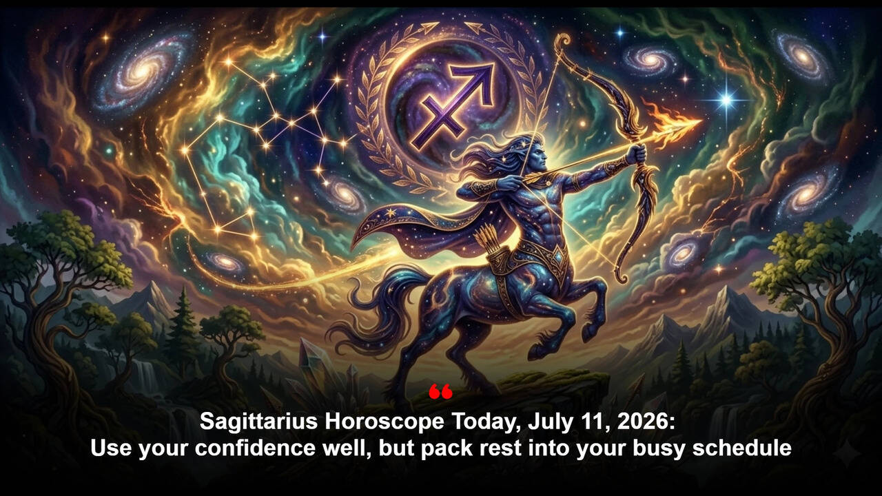 Sagittarius Horoscope Today, July 11, 2026: Use your confidence well, but pack rest into your busy schedule