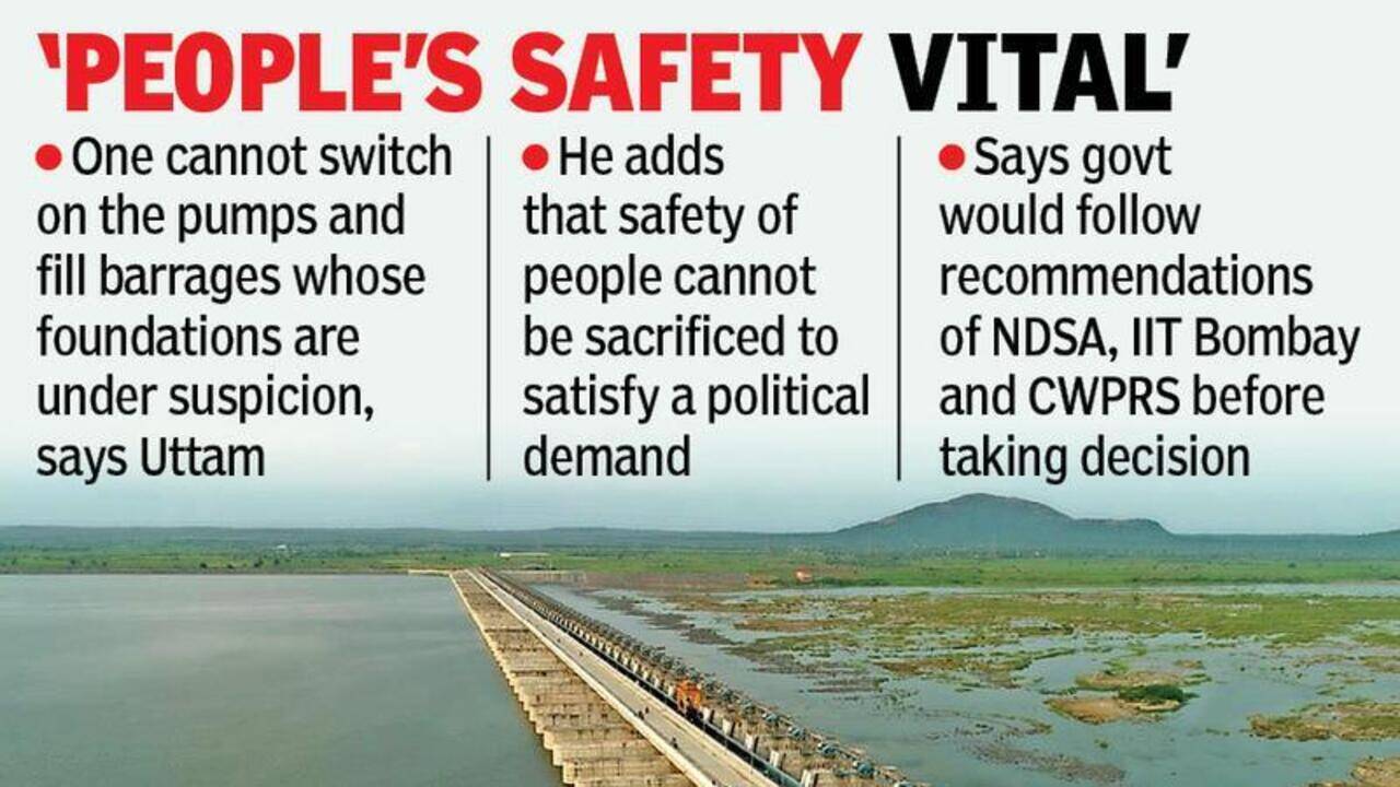 Kaleshwaram scheme beset with structural failures, says Uttam