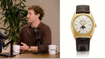 Meta CEO Mark Zuckerberg wore a $2 million vintage watch from the 1950s that tracks the cycles of the moon while talking about how AI could help medical research