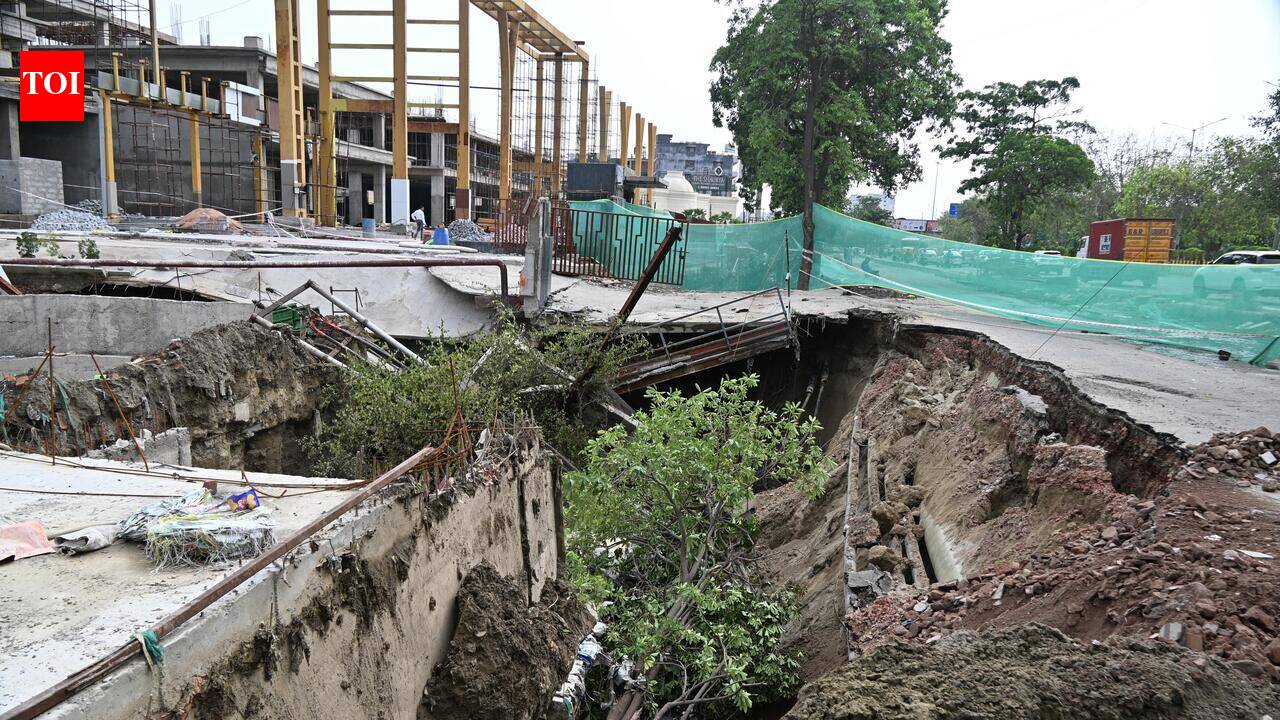 Potholes to cave-ins: Noida roads could not take one spell of rain