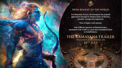 'Ramayana' trailer to premiere worldwide on July 24; makers unveil global launch date for Ranbir Kapoor, Yash and Sai Pallavi starrer