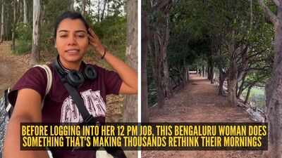 Video inside: Before logging into her 12 pm job, this Bengaluru woman does something that's making thousands rethink their mornings
