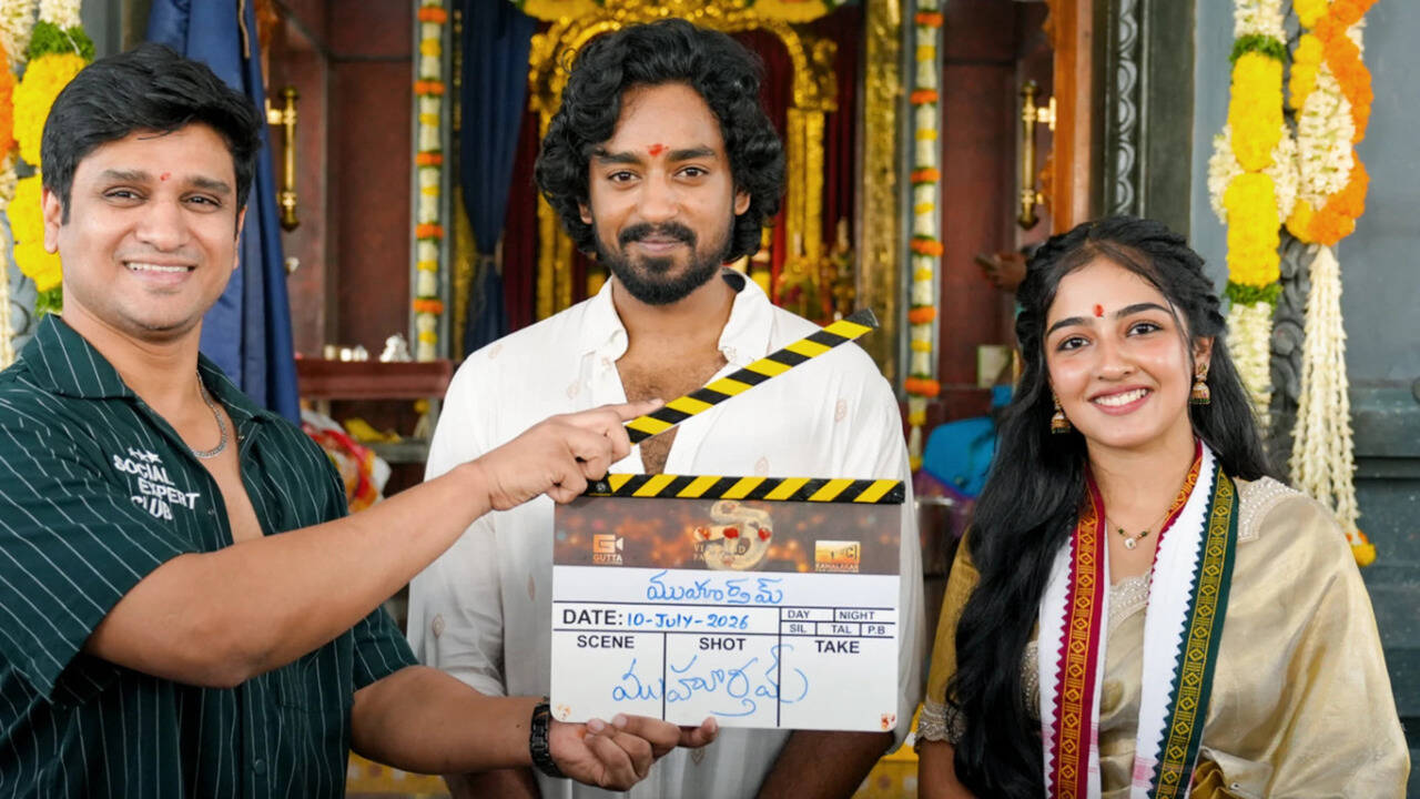 Roshan Kanakala’s sci-fi fantasy film launched with pooja ceremony; VI Anand backs Vijay K Kamisetty’s directorial debut