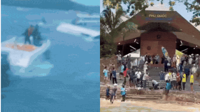  Vietnam tragedy visuals show overturned boat, CPR on shore and panic at sea