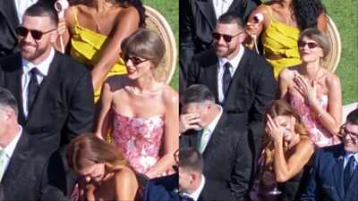  First photos of Travis Kelce and Taylor Swift after their July 3 Madison Square Garden royal wedding