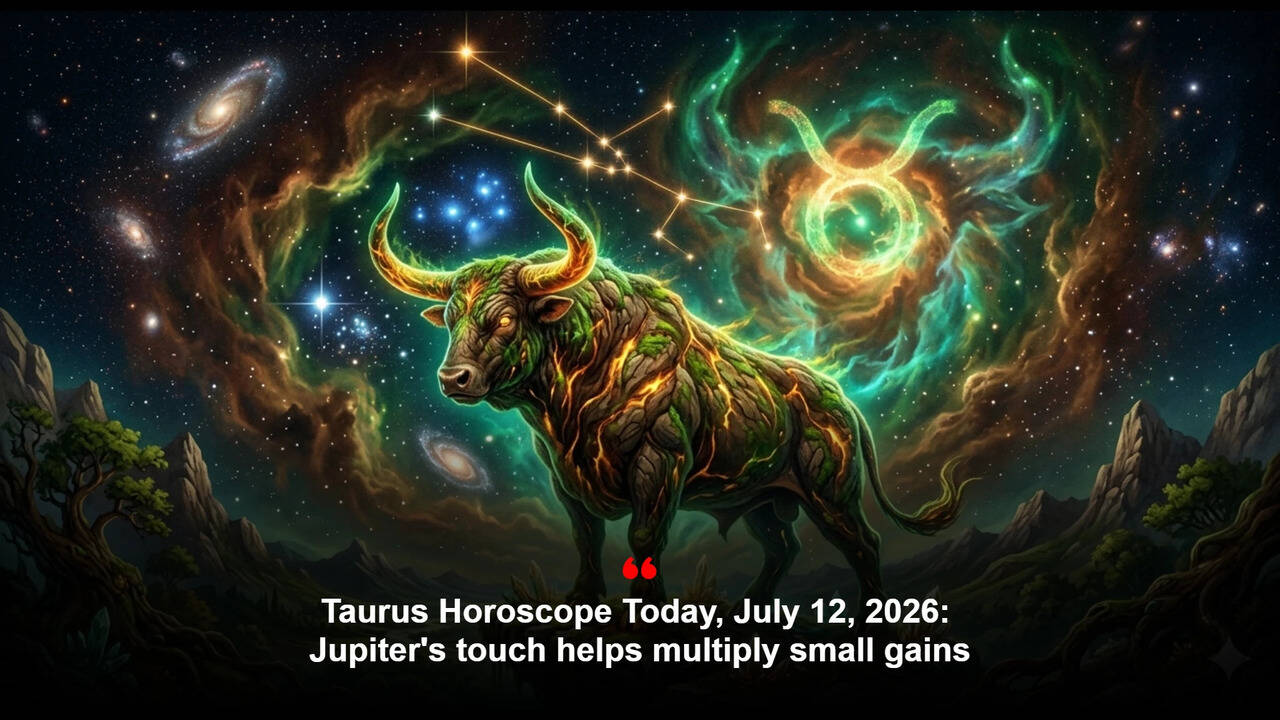Taurus Horoscope Today, July 12, 2026: Jupiter's touch helps multiply small gains