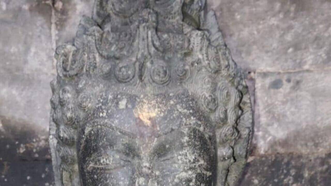 Ancient Saraswati idol vandalised in Gadag temple, security lapses questioned