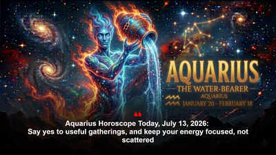 Aquarius Horoscope Today, July 13, 2026: Say yes to useful gatherings, and keep your energy focused, not scattered