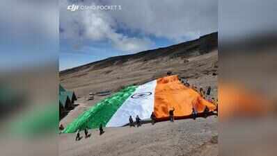 Indian mountaineers unfurl 80-ft tricolour atop Kilimanjaro