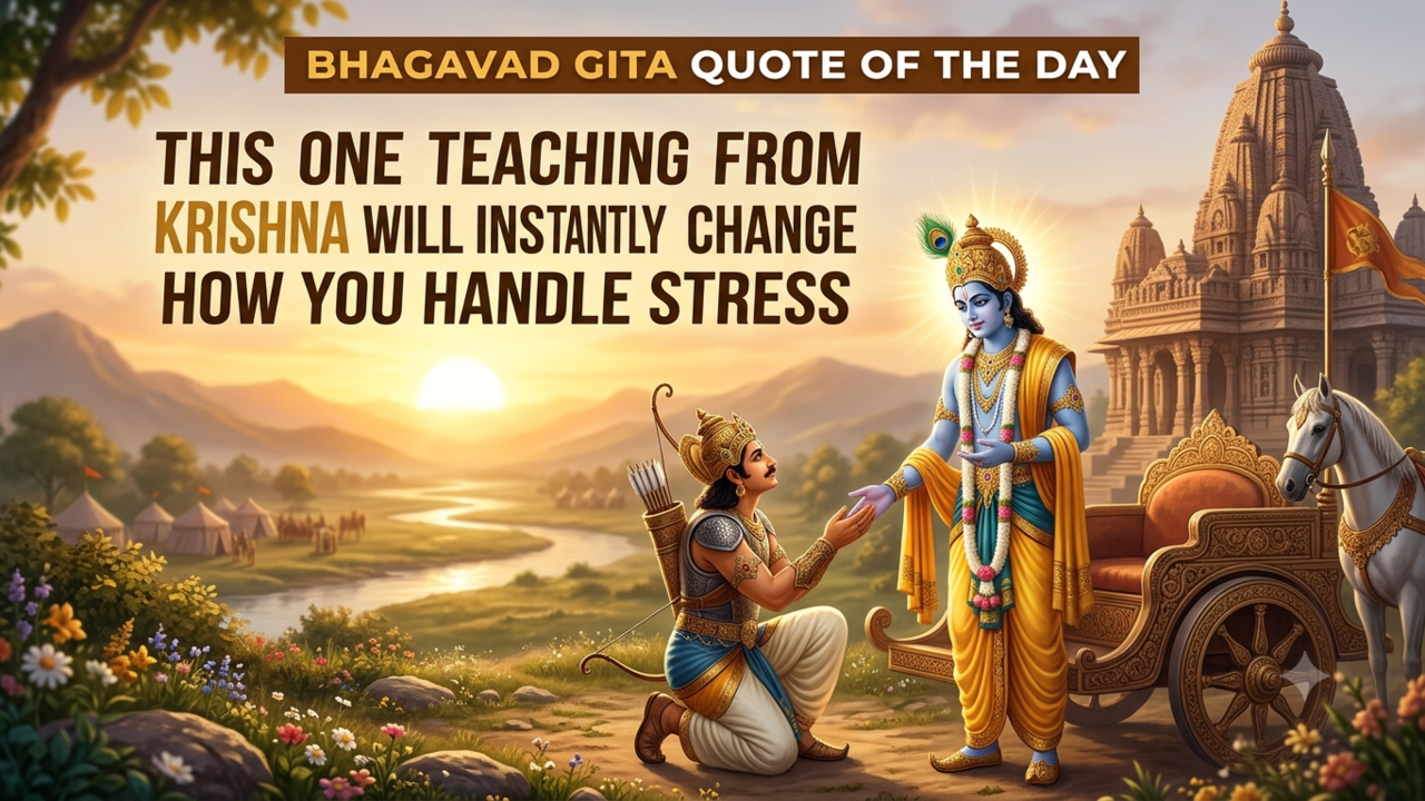 Bhagavad Gita Quote of the Day: This One Teaching From Krishna Will Instantly Change How You Handle Stress