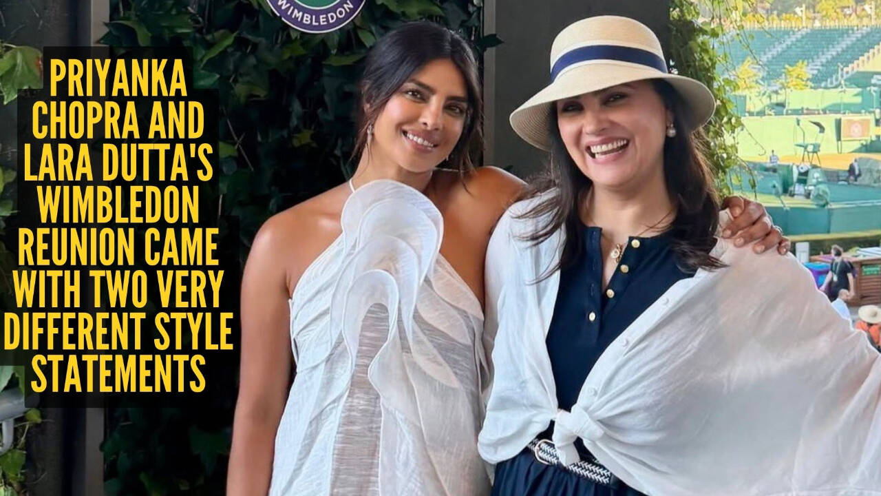 Priyanka Chopra and Lara Dutta reunite after 26 years, serve two stunning Wimbledon style moments