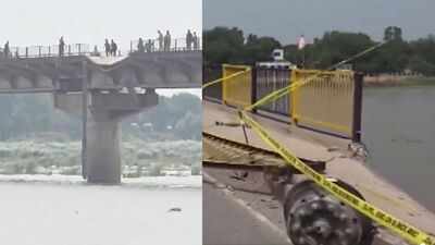 3 feared drowned as truck plunges into Ganga after breaking bridge railing in UP's Kannauj