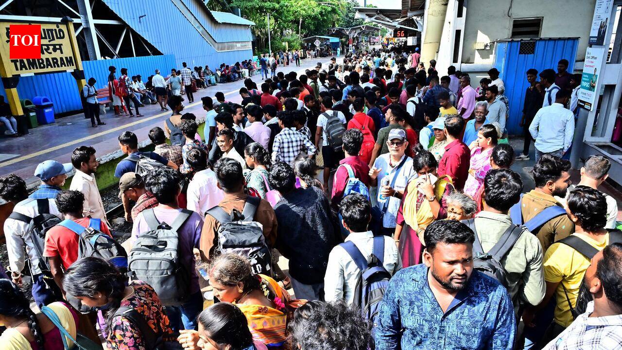 Commuters suffer no less as rlys cancel EMU services on Tambaram-beach line for second Sunday