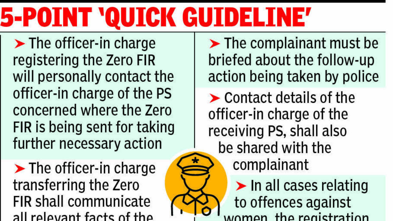KP issues pointers for Zero FIR handling, transfers