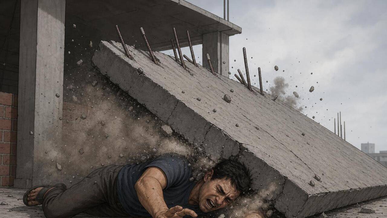 25-year-old woman injured after slab of dilapidated chawl in Mumbai collapses on her