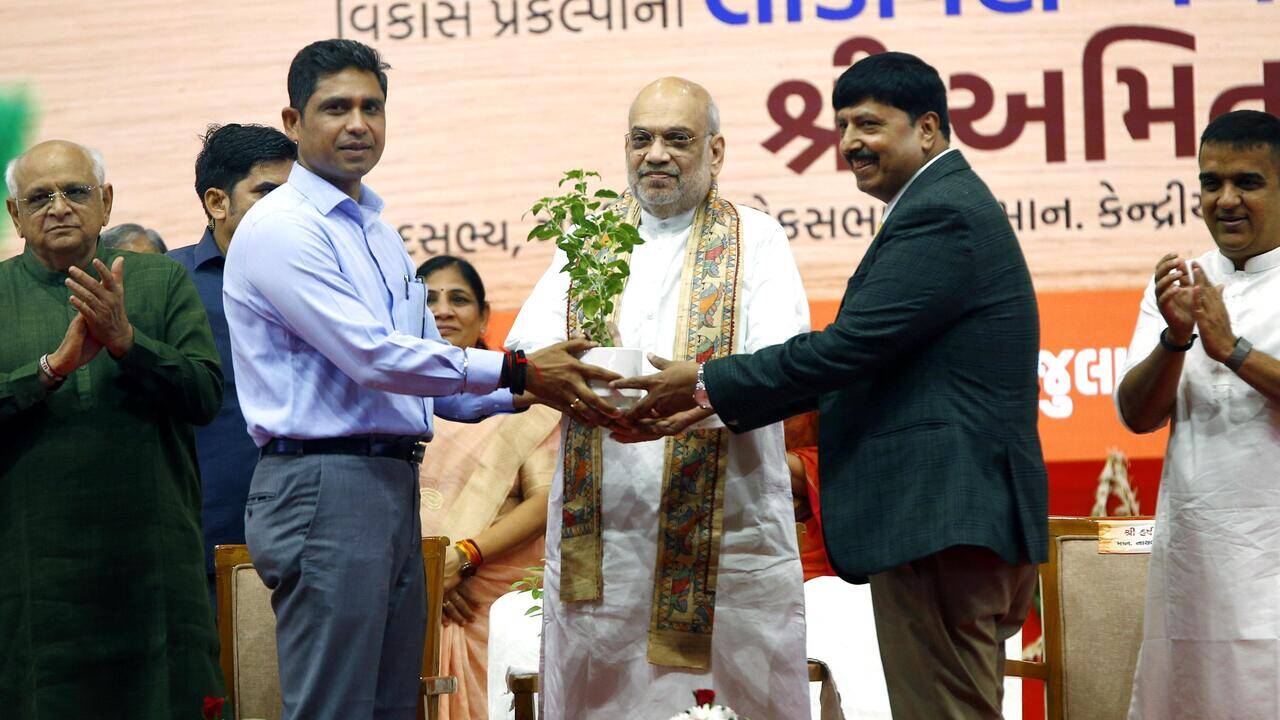 Amit Shah pledges to increase Gandhinagar’s green cover by 20% by 2029