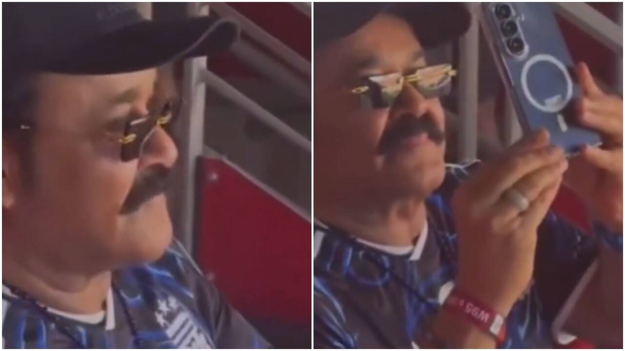 Mohanlal spotted at Argentina vs Switzerland FIFA World Cup quarterfinal: WATCH video