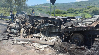 Mexico highway crash kills 9, injures 10 after truck slams into emergency response vehicles