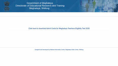 MTET 2026 hall tickets released ahead of Meghalaya Teacher Eligibility Test on July 24; Download here