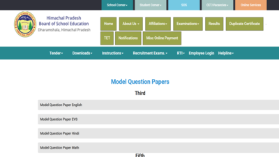HPBOSE Class 10th model question papers released at hpbose.org: Direct link to download here