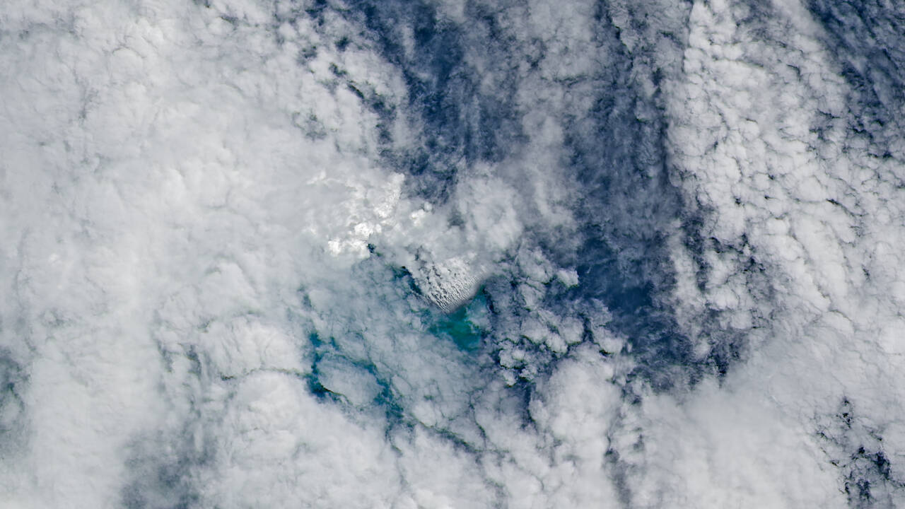 A new island may soon rise from the Pacific Ocean, and NASA is watching it happen from space