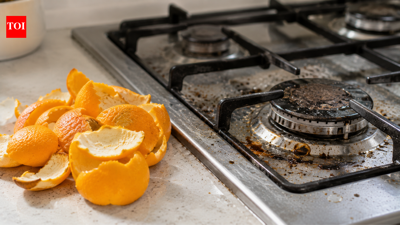 Orange peels contain a citrus solvent used in commercial cleaners, and most people throw them straight in the bin