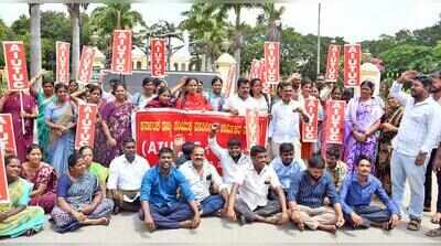 Hostel workers protest delay in extending revised minimum wages