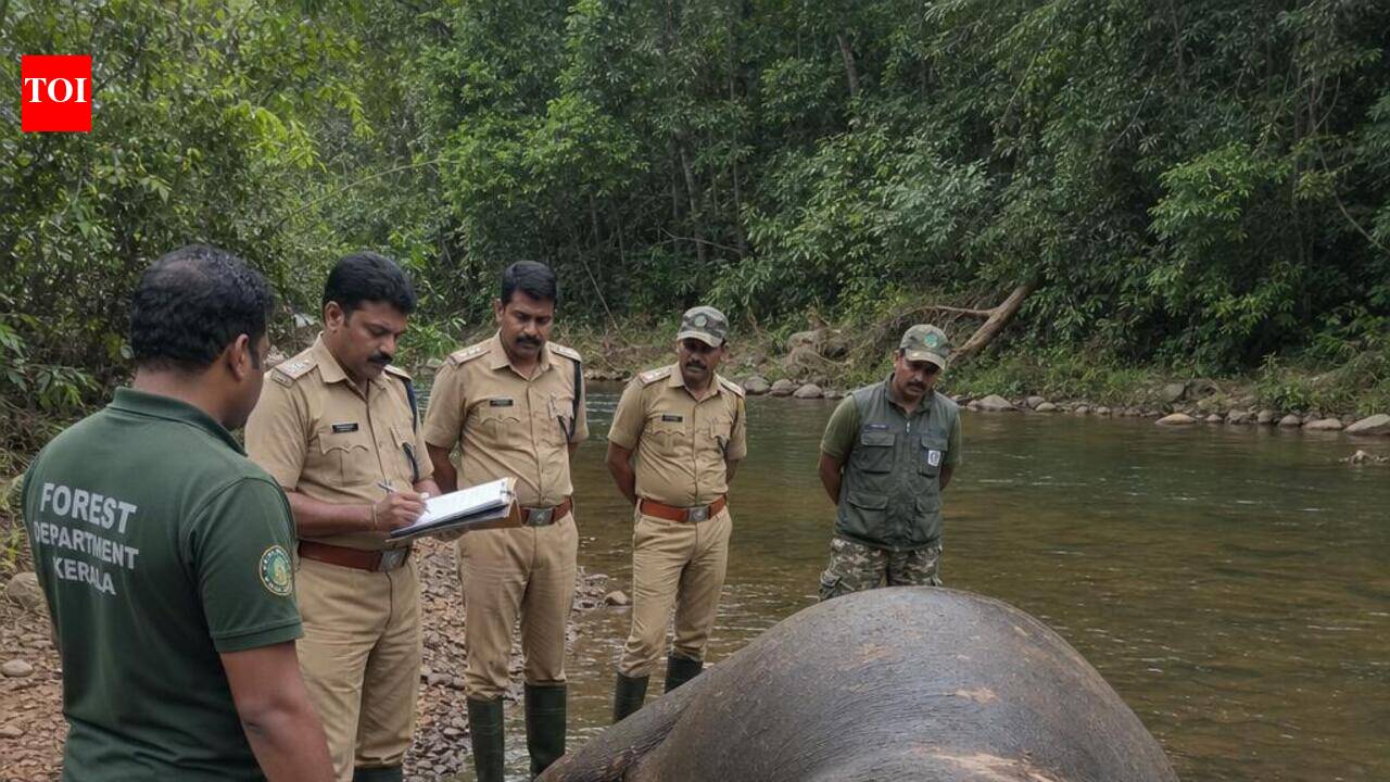 Forest department officers stay awake for three days to keep watch on jumbo carcass in Malayattoor