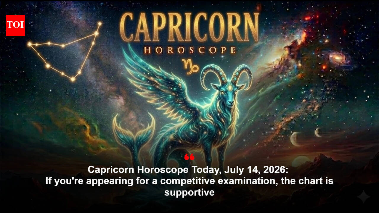Capricorn Horoscope Today, July 14, 2026: If you're appearing for a competitive examination, the chart is supportive