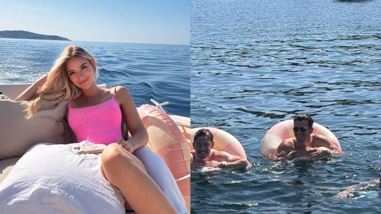 Jake Dennis and fiancee Lexi Grace Boosey reveal their baby's gender on a yacht, share baby shower pics