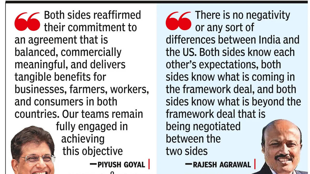'Framework deal ready for India-US trade pact'