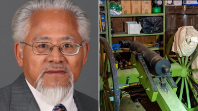 Former Canadian MP held after police uncover arsenal of 439 guns and antique cannon