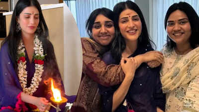 శ్రుతి హాసన్ కొత్త చెన్నై ఇంటిలో గృహప్రవేశ పూజ; తండ్రి కమల్ హాసన్ ఈ వేడుకకు దూరమయ్యారు