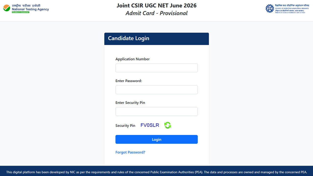 CSIR UGC NET June 2026 admit card released; exam on July 17 and 18: Direct link