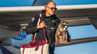 Watch: Erling Haaland arrives home carrying a 'Raccoon', breaks silence on viral companion