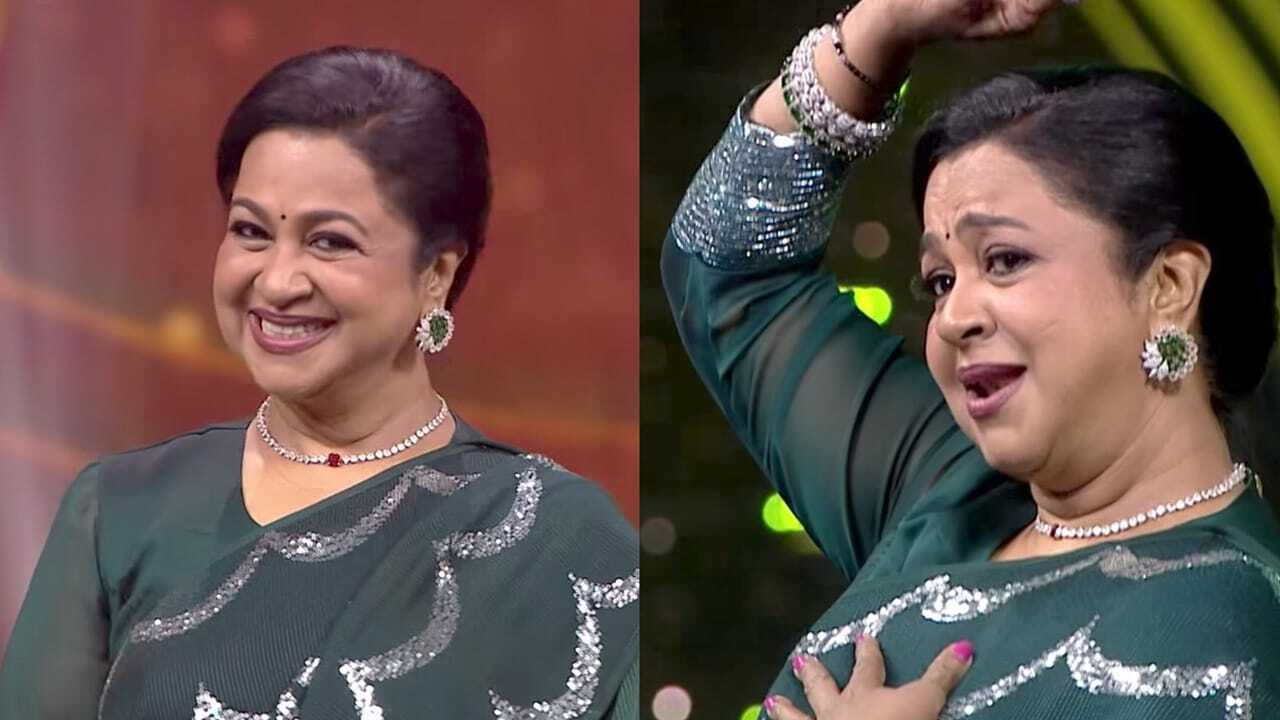 'Mahanadigai 2': Judge Radikaa Sarathkumar mesmerises the audience with a graceful performance to 'Poovarasampoo Poothachu' in recreation round
