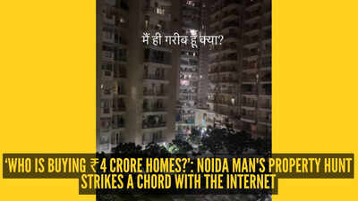 'Main hi gareeb hun kya?'and ‘Who is buying ₹4 crore homes?’ Noida man's property hunt has the internet asking the same questions