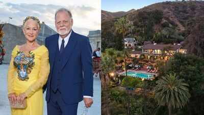 Inside Helen Mirren and Taylor Hackford’s historic Hollywood compound, now back on the market with a $5.5 million price cut after a major renovation