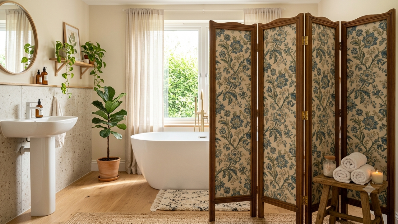 Skip bathtub curtains, this vintage trick can make bathrooms look expensive