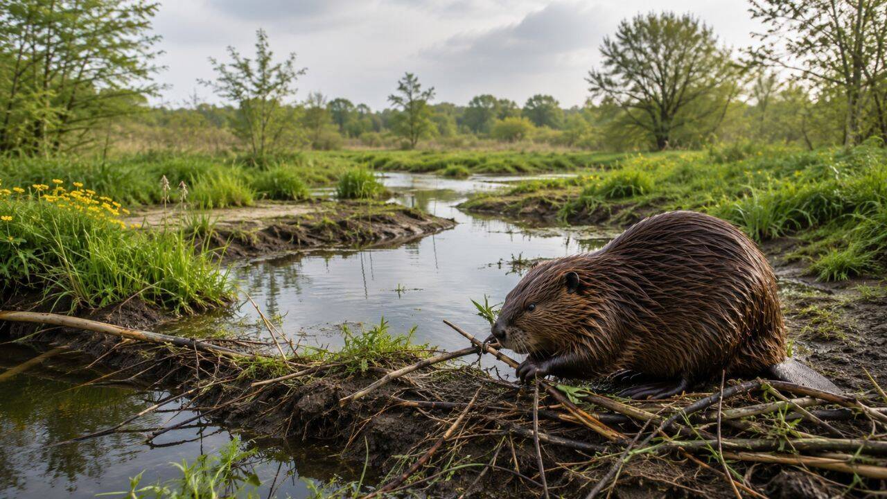 Britain hunted beavers to extinction around 400 years ago, but they are now returning to England's wetlands to rebuild rivers and restore disappearing ecosystems