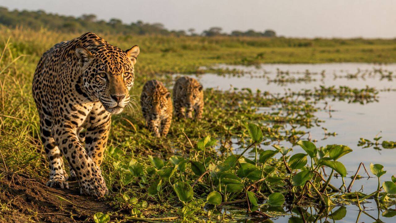 Argentina lost jaguars from its Iberá wetlands nearly 70 years ago, but conservationists have now brought the country's largest wild cat back through an ambitious rewilding project