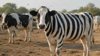 Scientists painted zebra stripes on cows, and biting flies almost disappeared, offering a remarkable clue to one of nature's greatest mysteries