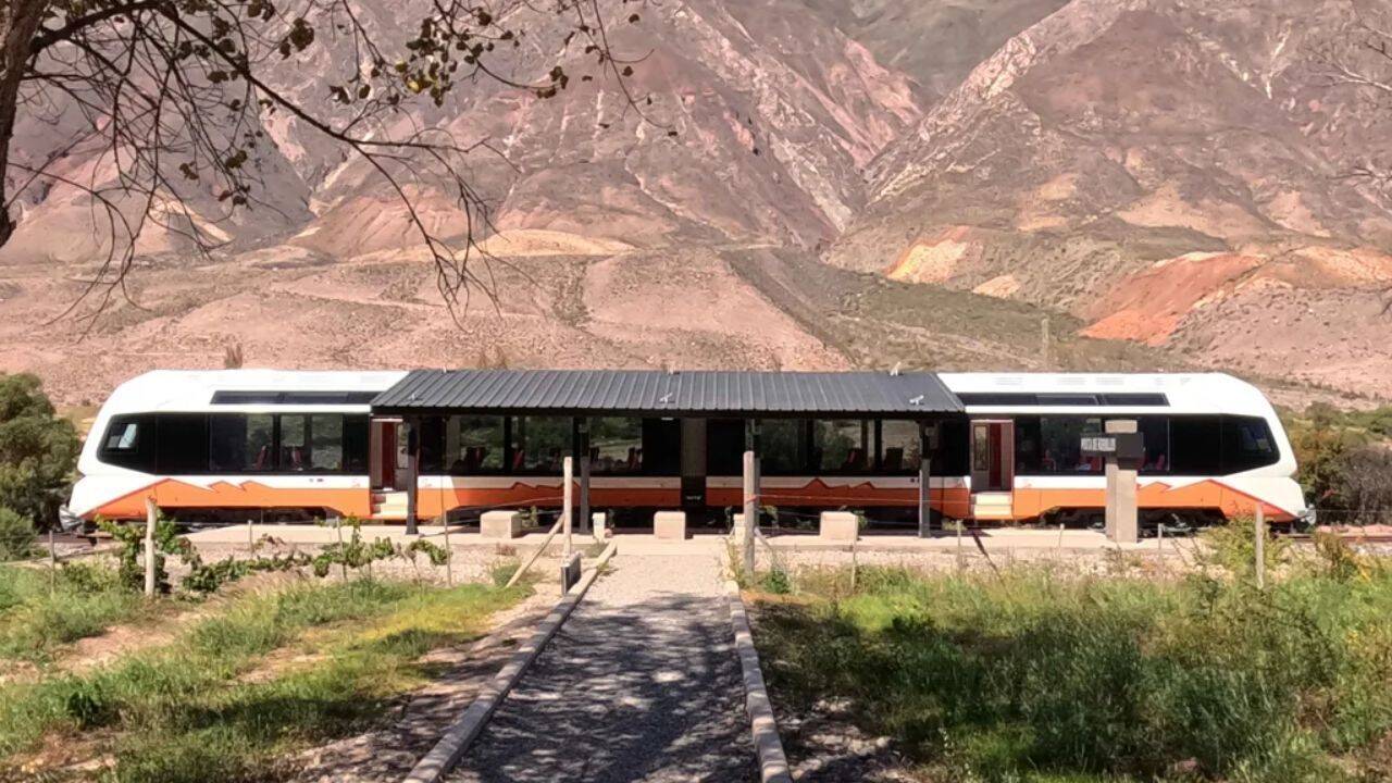 Argentina's newest solar train follows an ancient Andean route where people have travelled for more than 10,000 years