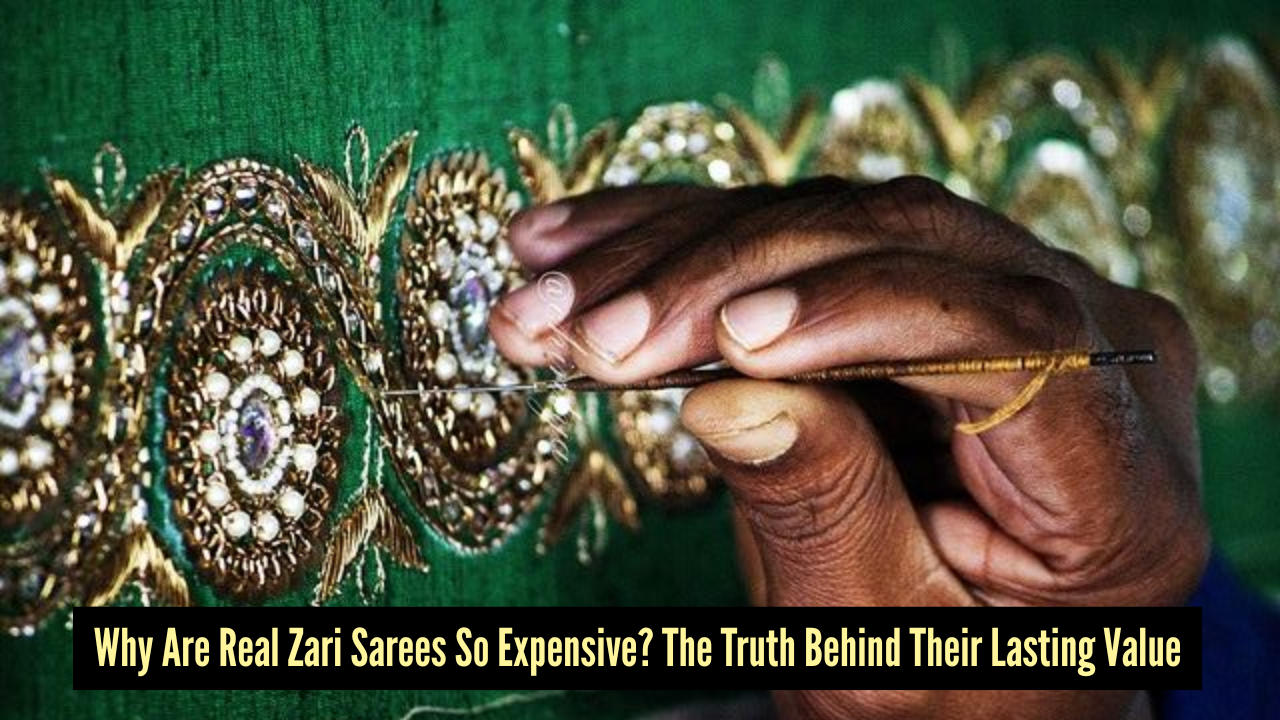 Real zari vs imitation zari: How to identify authentic metallic threads in sarees