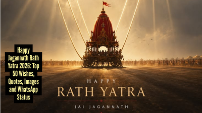 Jagannath Rath Yatra 2026: Top 50 wishes, quotes, images, and Rath Yatra WhatsApp status images, for your loved ones