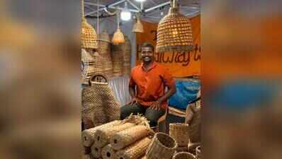 Of banana fibre paper, lac bangles and sabai baskets