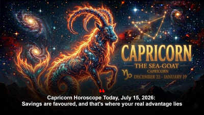 Capricorn Horoscope Today, July 15, 2026: Savings are favoured, and that's where your real advantage lies