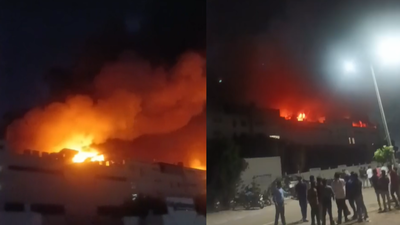 Fire breaks out at Lifelong industrial warehouse in Gurgaon