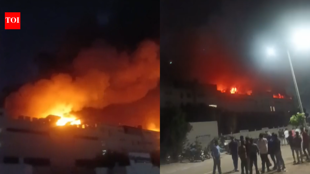 Fire breaks out at Lifelong industrial warehouse in Gurgaon