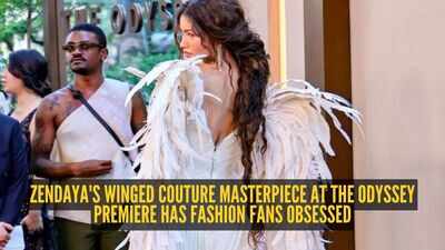 Zendaya's sculptural couture look for The Odyssey premiere is impossible to look away from